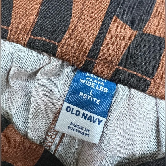 Black and Brown Checkered Wide Leg Pants - Picture 3 of 3